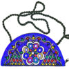 Pochette pour femmes en cuir persan faite main - Broderie Suzani avec design floral