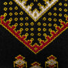 Cravate pour homme persane - Broderie traditionnelle délicate en noir