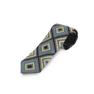 Cravate pour homme persane – Broderie traditionnelle délicate en bleu clair