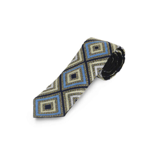 Cravate pour homme persane – Broderie traditionnelle délicate en bleu clair