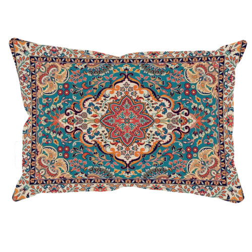 Taie d’oreiller persane avec design de tapis – Élégance culturelle (paquet de 2)