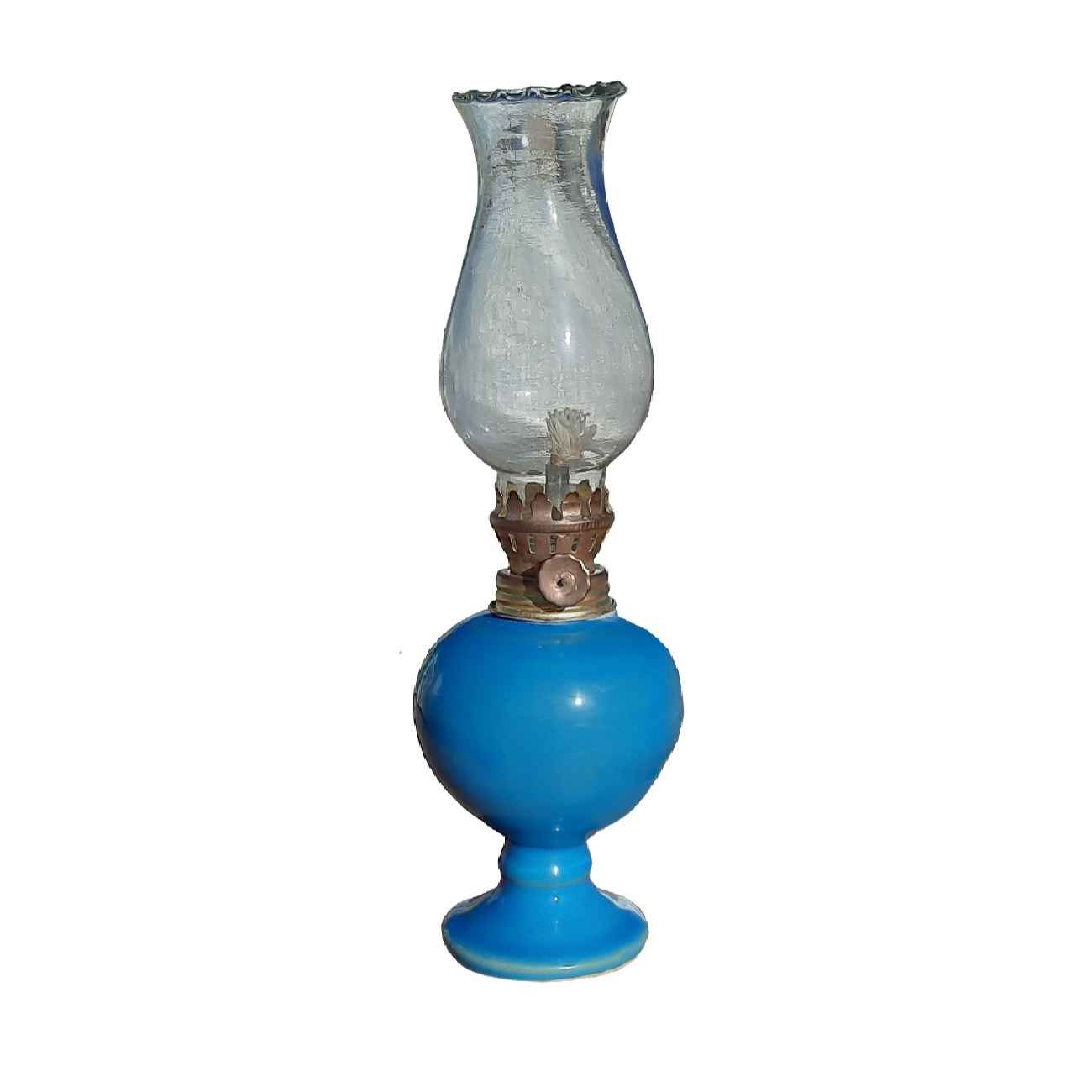 Lampe à pétrole en céramique persane – adaptée à la maison ou l’extérieur