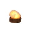 Lampe en sel persan pour bien-être naturel – sublimez votre espace avec support en bois