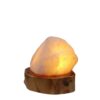 Lampe en sel persan pour bien-être naturel – sublimez votre espace avec support en bois