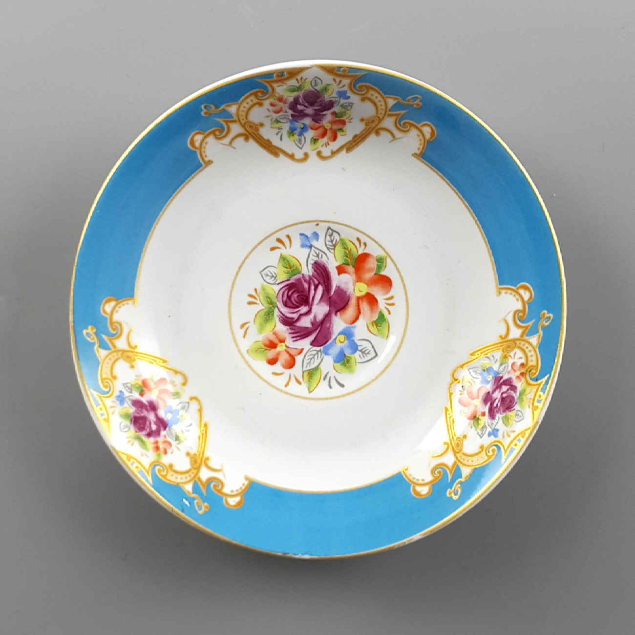 Assiette à thé persane - Porcelaine Chic et Luxueuse avec motif Fleur (Lot de 6)