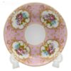 Assiette à thé persane - Porcelaine avec modèle Quatre Fleurs (Lot de 6)
