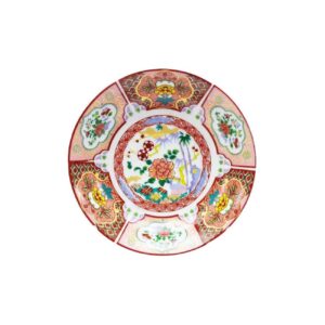 Assiette à thé persane – Porcelaine avec de Superbes Détails Culturels et Motif Floral (Lot de 6)