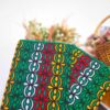 Pochette traditionnelle pour femmes en cuir persan - Broderie Suzani en vert