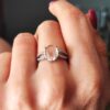Bague en argent pour femme Agate avec pierre Agate naturelle