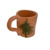 Mug en Poterie - Artisanat Idéal pour le Thé & Café avec Design de Sapin