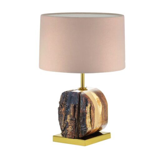 Lampe de table en bois rustique – éclairage inspiré du charme naturel