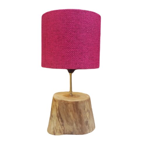 Lampe de table en bois rustique – design naturel unique pour la maison