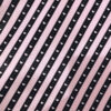 Taie d'oreiller en satin de soie – Rayures et design cœur (paquet de 2)