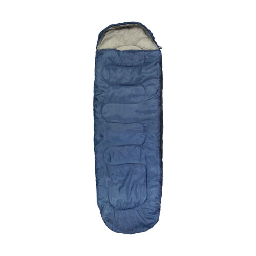Sac de Couchage Individuel – Parfait pour le Camping, Confort et Chaleur en Bleu Marine