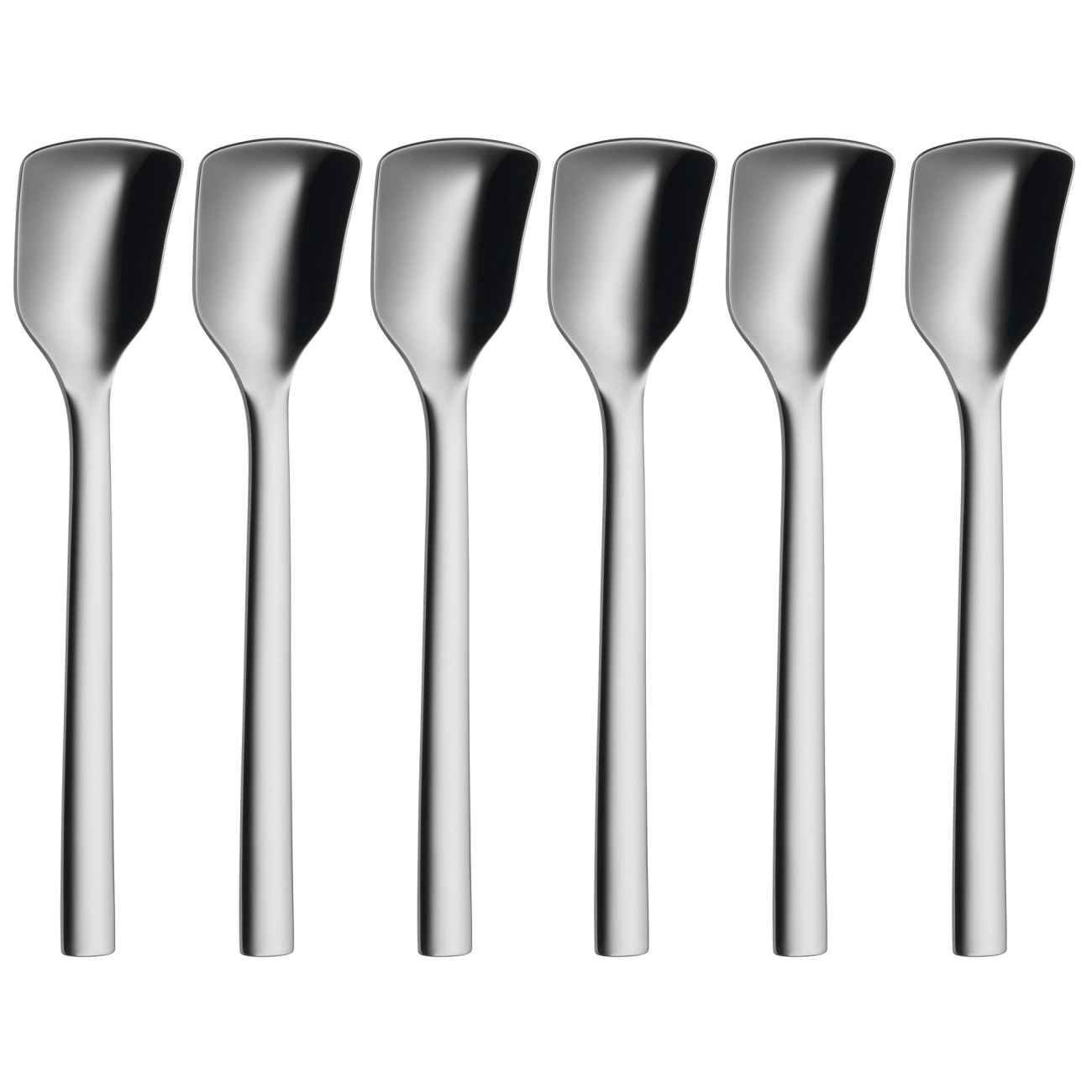 Cuillère à Glace en Acier - Pour un Usage Quotidien et des Moments Spéciaux (lot de 6)
