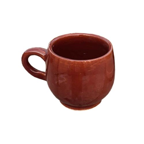 Tasse à Thé Traditionnelle Persane avec Anse Adaptée au Thé et au Café en Marron
