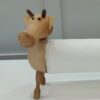 Porte-serviettes en bois en forme de vache – Décoratif et fonctionnel