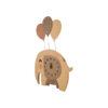 Horloge Murale en Bois Idéale pour Chambre d'Enfant avec Design d'Éléphant
