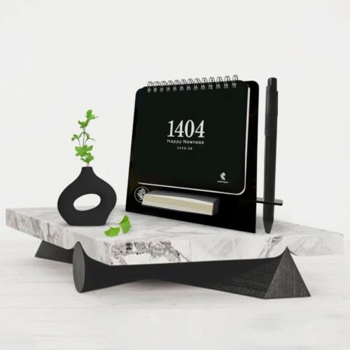 Calendrier de bureau en bois Cube – Affichage élégant pour la maison et le bureau