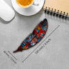 Marque-pages en bois artistique inspirés du style persan – Motif floral – Lot de 2