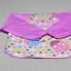 Bavoir Bébé - Garde Bébé Sec et Confortable - Avec Manches - Motif Coccinelle