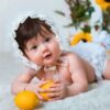 Bonnet Bébé avec Oreillettes - Modèle Princesse - Doux, Stylé et Parfait pour Sortir - Couleur Lait