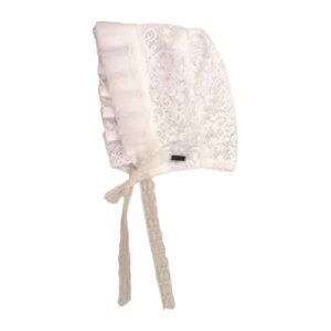 Bonnet Bébé avec Oreillettes – Modèle Princesse – Doux, Stylé et Parfait pour Sortir – Couleur Lait
