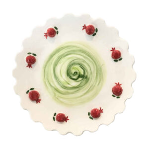 Assiette en céramique – Compatible lave-vaisselle | Motif Grenade