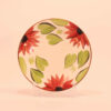 Assiette en céramique - Compatible micro-ondes et lave-vaisselle avec motif floral (Ensemble de 6)