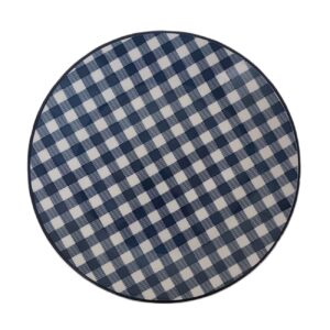 Assiette en céramique – Compatible micro-ondes et lave-vaisselle | À carreaux