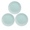 Assiette en céramique - Parfaite pour les occasions quotidiennes et compatible lave-vaisselle (Ensemble de 3)