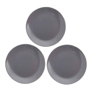 Assiette en céramique – Parfaite pour les occasions quotidiennes et compatible lave-vaisselle (Ensemble de 3)