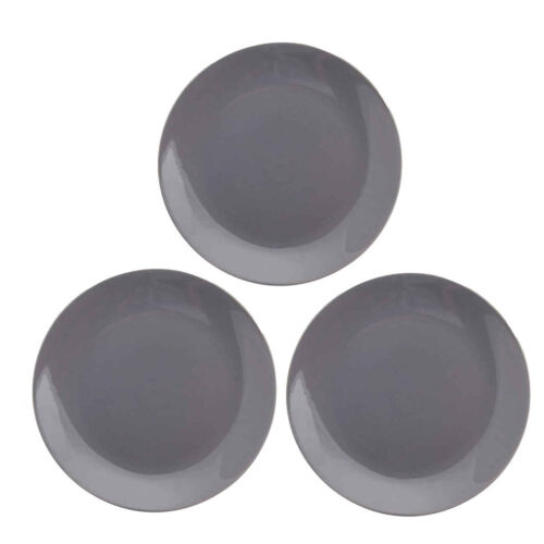 Assiette en céramique – Parfaite pour les occasions quotidiennes et compatible lave-vaisselle (Ensemble de 3)