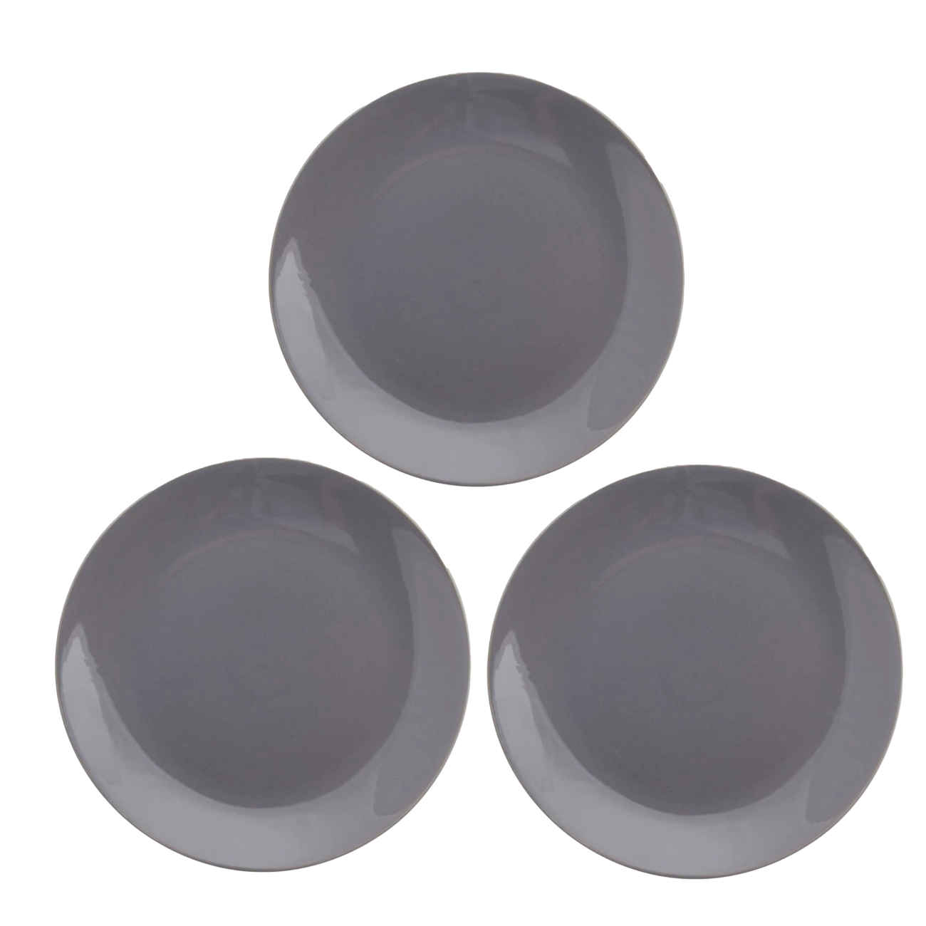 Assiette en céramique - Parfaite pour les occasions quotidiennes et compatible lave-vaisselle (Ensemble de 3)