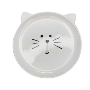 Assiette en céramique pour enfants – Compatible lave-vaisselle avec motif de chat