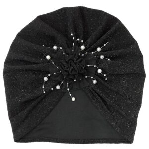 Turban Chic et Stylé en Tissu Lurex Extensible – Élégance Modèle