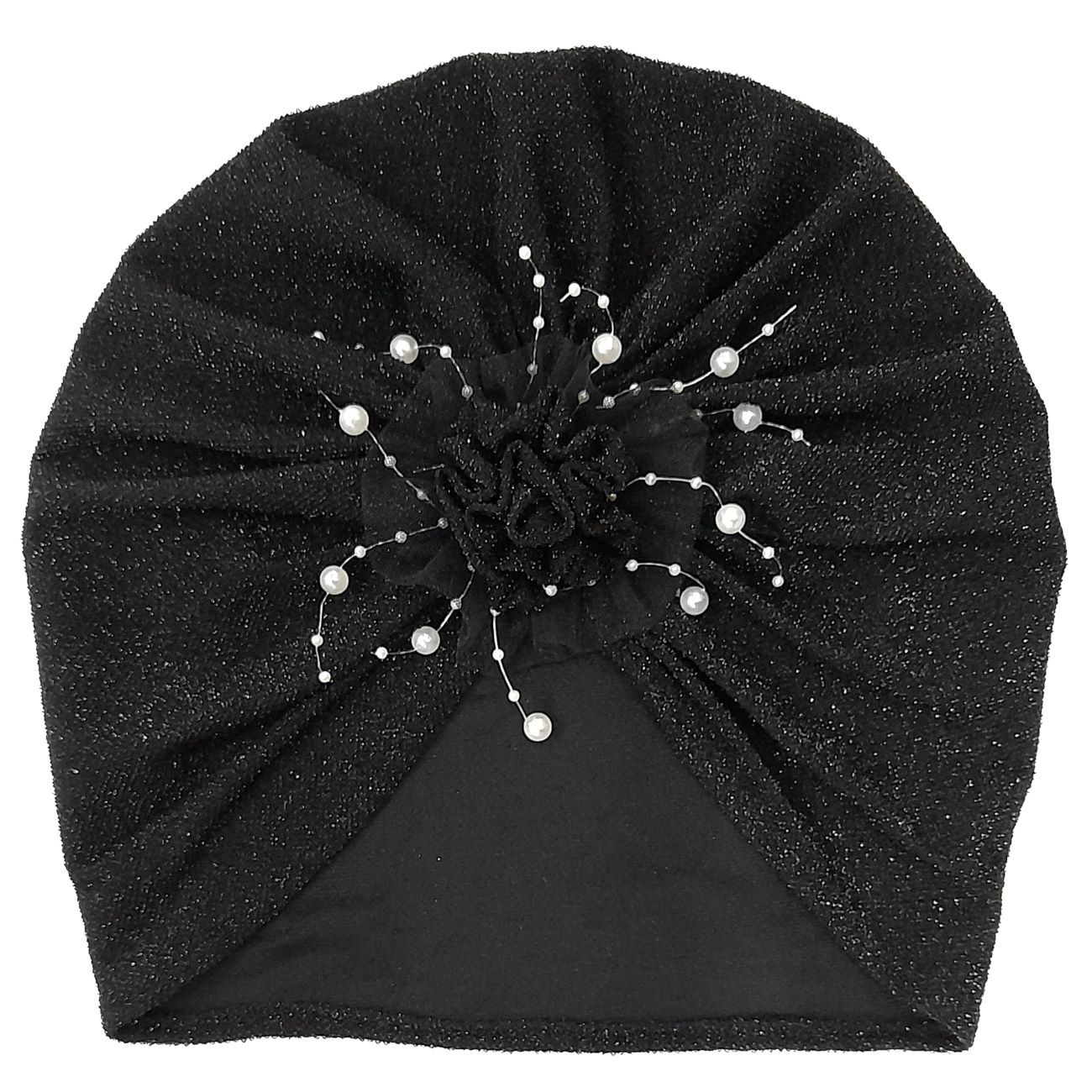 Turban Chic et Stylé en Tissu Lurex Extensible – Élégance Modèle
