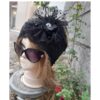Turban pour Femme en Tissu Velours - Élégance Parfaitement Conçu avec Dentelle et Fleur