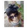 Turban pour Femme en Tissu Velours - Élégance Parfaitement Conçu avec Dentelle et Fleur