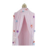 Canopy de lit en chiffon avec design floral délicat pour une chambre romantique