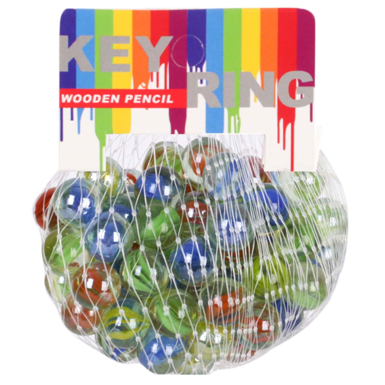 Classic Glass Marbles - Nostalgic Iranian Toy 50 Pcs in a Pack Different Color