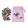 Classic Glass Marbles - Nostalgic Iranian Toy 60 Pcs in a Pack Different Color