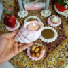 Ensemble Haft-Seen en béton – Design perlé – 10 pièces – Pour Norouz