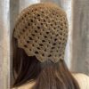 Chapeau Crocheté - Tissé à la Main, Chic et Élégant, Adapté pour le Style Hiver