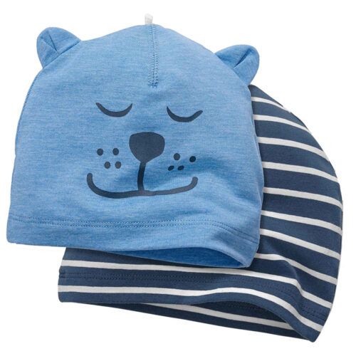 Chapeau bébé – Adapté pour l’automne et le printemps (0 à 6 mois) | Pack de 2