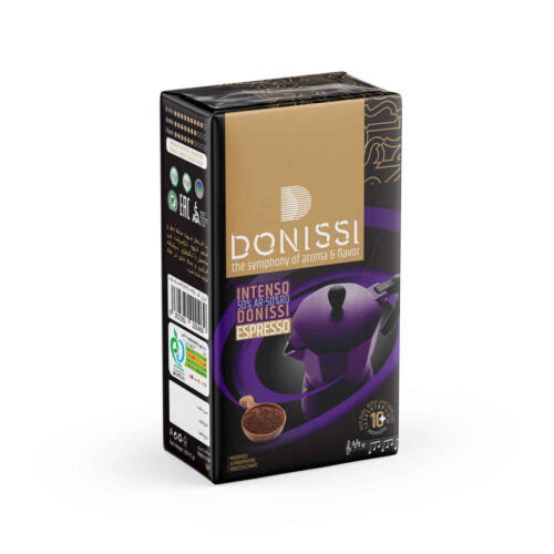 Poudre de café Espresso Donissi – Corps riche, Amertume 50/50 | 250 gr