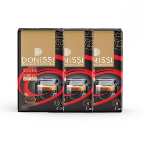 Poudre de Café Expresso Donissi – Parfaite pour les Amateurs de Café 70/30 | Lot de 3 Paquets de 250 gr
