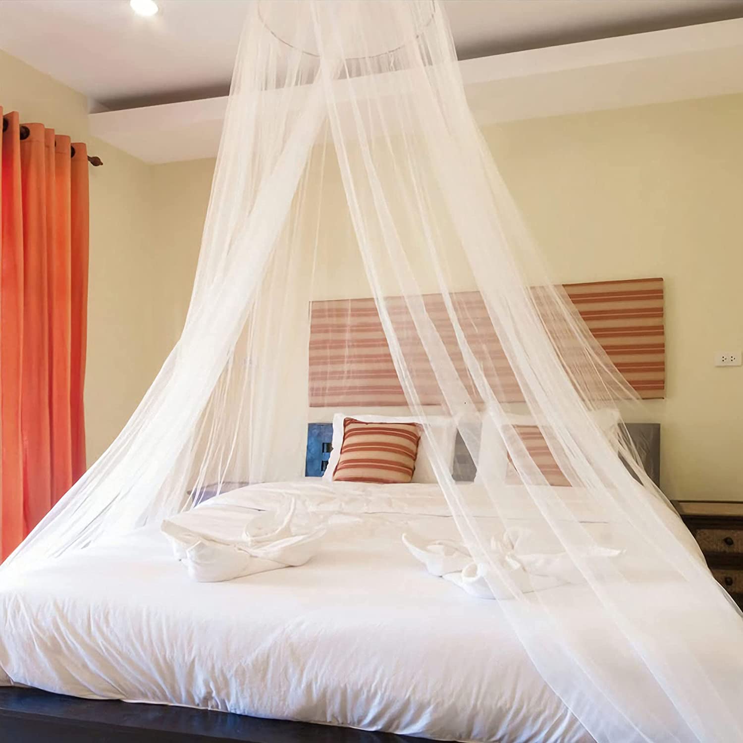Canopy de lit double pour chambres modernes et nuits sans moustiques