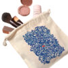 Sac de rangement en coton à cordon, Écologique et réutilisable avec Motif Mer & Poissons