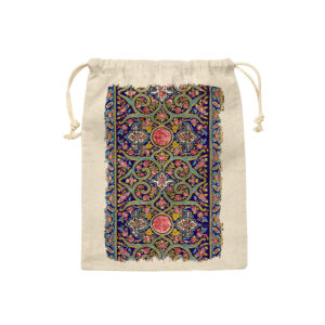 Sac de rangement en coton à cordon – Réutilisable et durable en Tissu Naturel